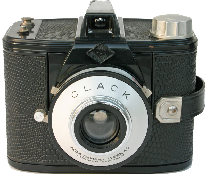 made in Germany Agfa AGFA CLACK 6×9 cm Film Camera with flash mount & cases 