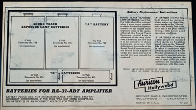 [Auricon Film-on-Sound Amplifier]