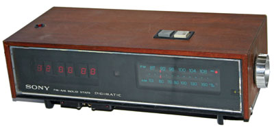 [Sony Digimatic LED AM-FM Clock Radio]