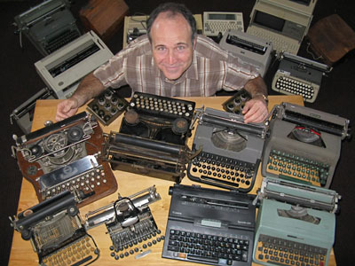 the first machines typewriters only typed what